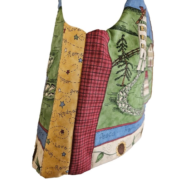 Hand-sewn Sunflower/Angel Vest Spirit of Hope Fabric Panel Women's Size L/XL - Picture 6 of 7